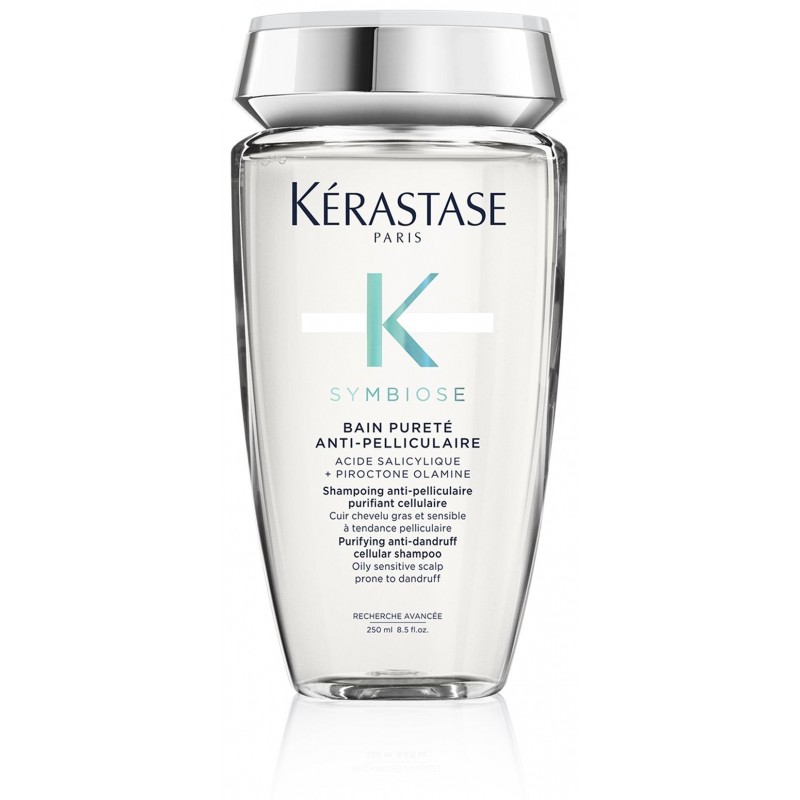 Kerastase Symbiose Bain Purete Anti-Pelliculaire | Purifying Anti-Dandruff Shampoo for Oily Sensitive Scalp  8.5 Fl Oz