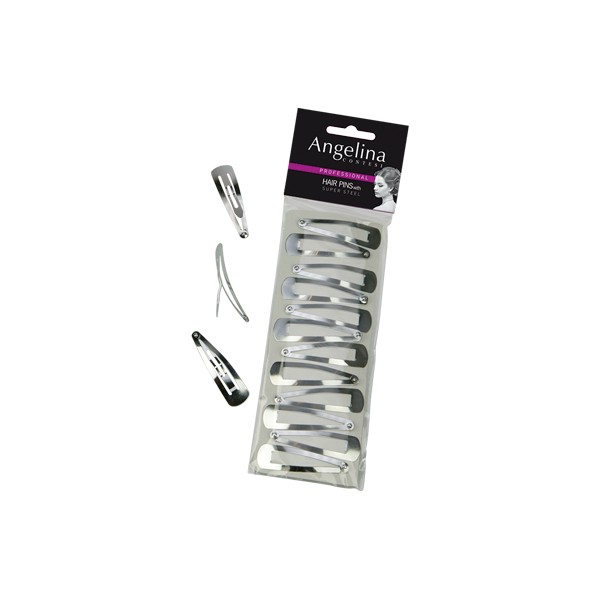 Pinces Clips Cheveux Argentées X12 GM