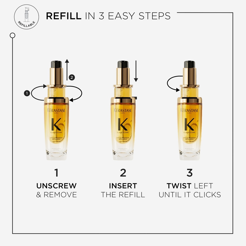 Kérastase Elixir Ultime L'Huile Originale Hair Oil Refillable 75ml