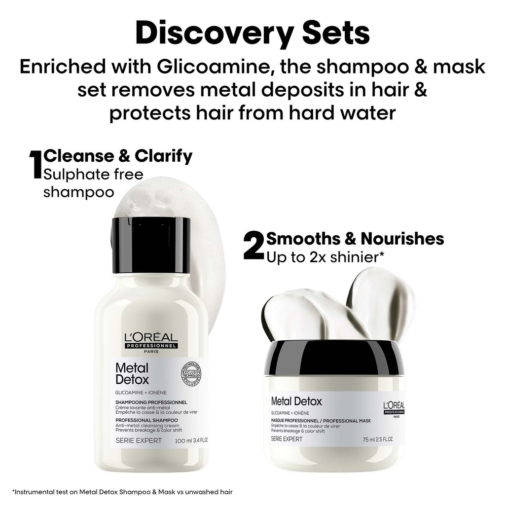 L'oreal Professionnel Metal Detox Shampoo Hair Mask in White