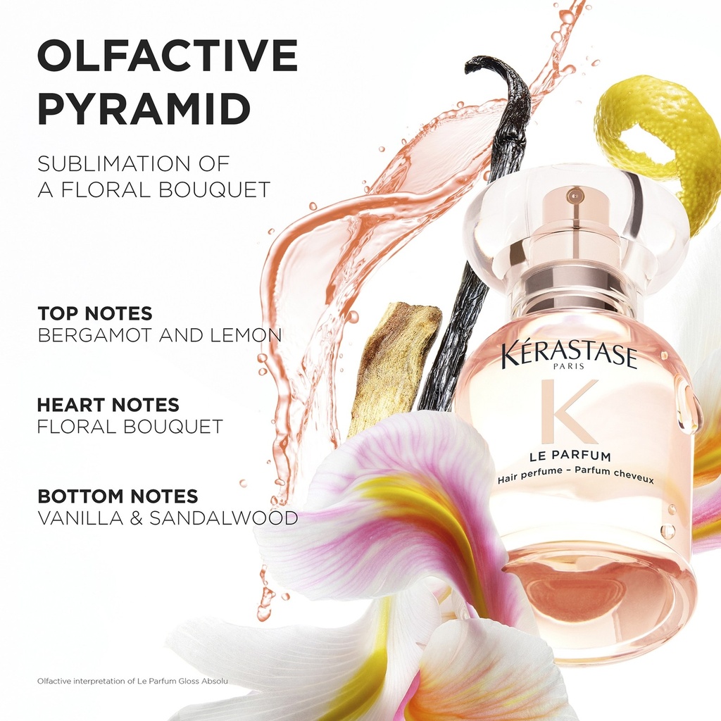 Kérastase Gloss Absolu Gloss Le Parfum Hair Mist for Shiny and Soft Hair for Women 30 Ml
