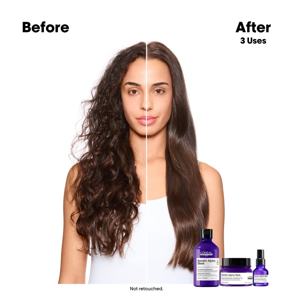 L'oréal Professionnel Keratin Alpha Sleek Shampoo- 2 Week* Anti-frizz