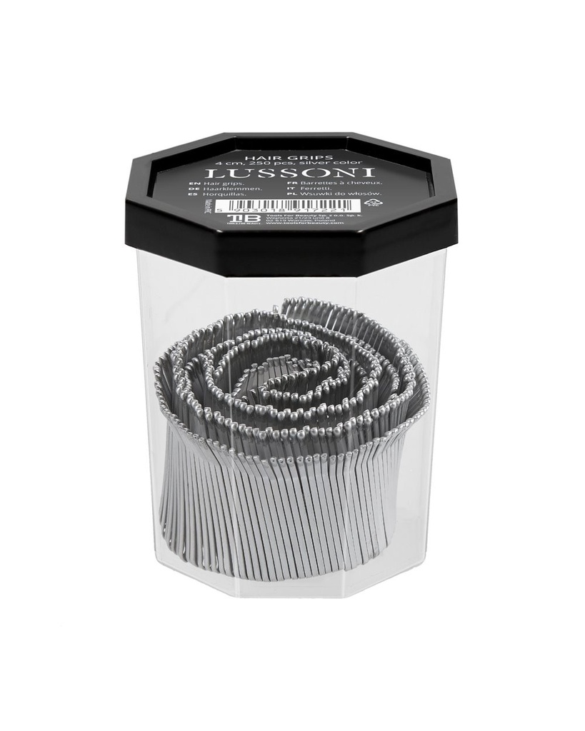 [ga] Pinces Lussoni, 4 Cm, 250 Pcs, Couleur Argent