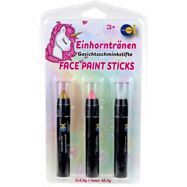 [zen] Crayons De Maquillage Larmes De Licorne  Paillettes