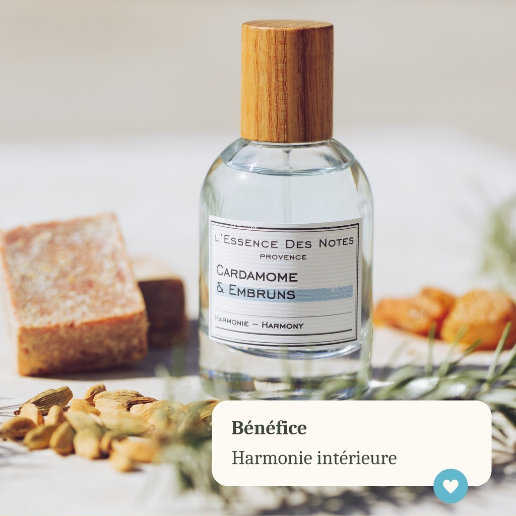 [EDN] Cardamome & Embruns Eau De Parfum Bien-être Aux Huiles Essentielles essences des notes