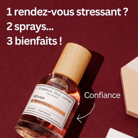 [EDN] Vétiver & Patchouli Eau De Parfum Bien-être Aux Huiles Essentielles essence des notes