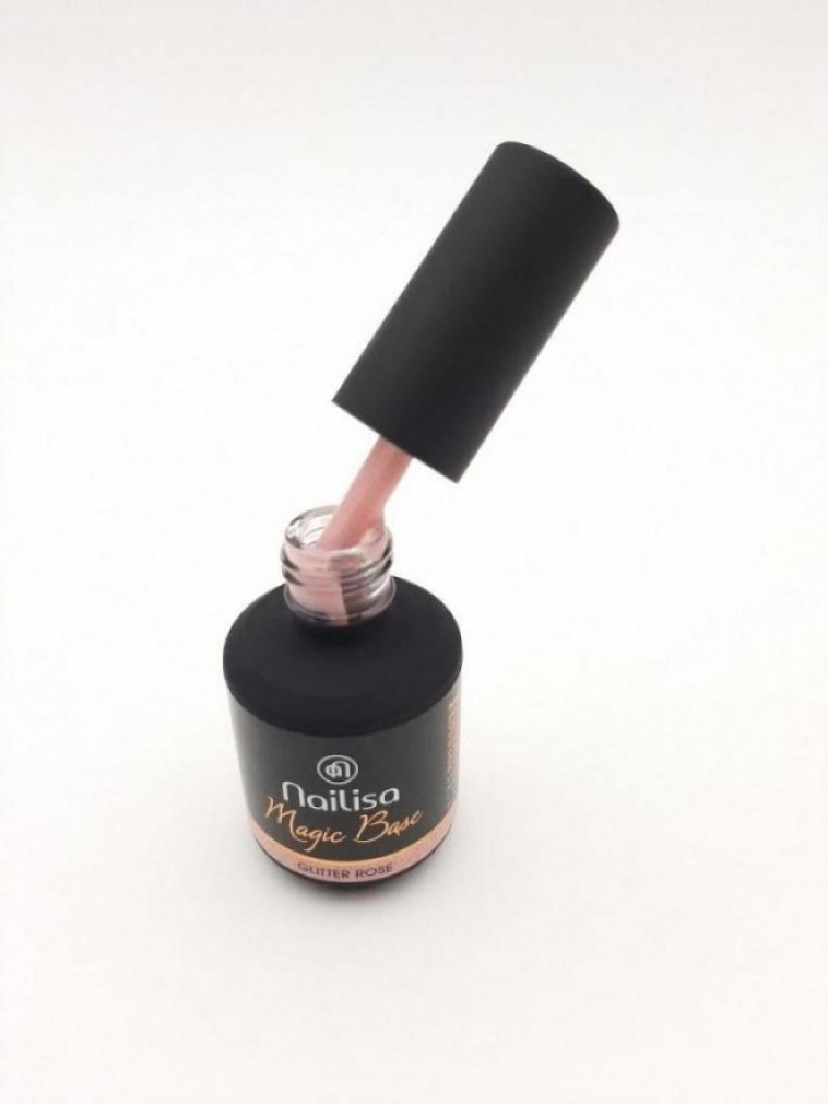 Magic Base Glitter Rose 15Ml Nailisa