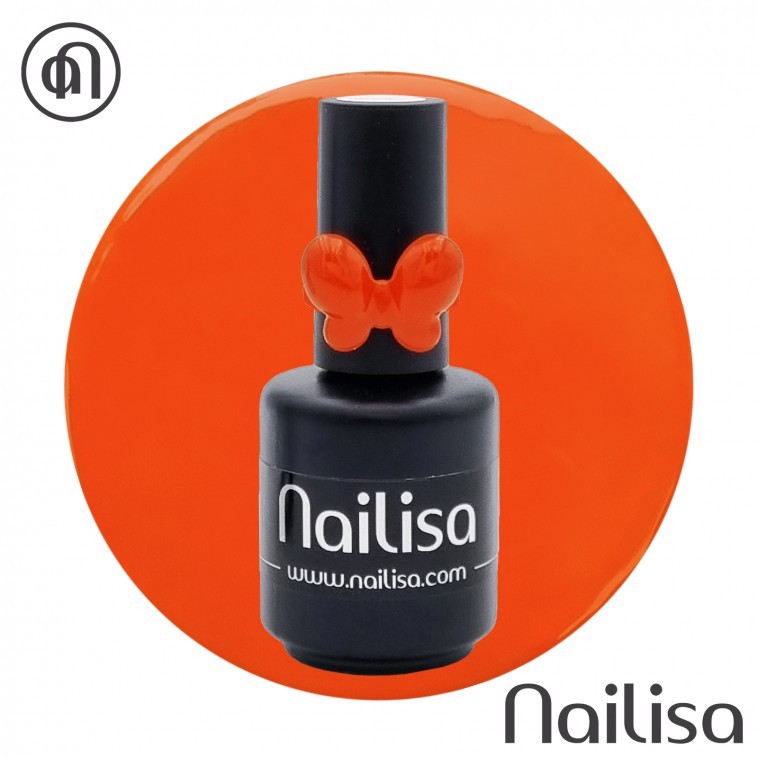 [nailisa] Vernis Semi-Permanent - Orange Mecanique - 15 Ml