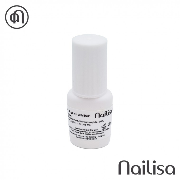 [an07-094] Colle Avec Pinceau 8 Gr Nailisa