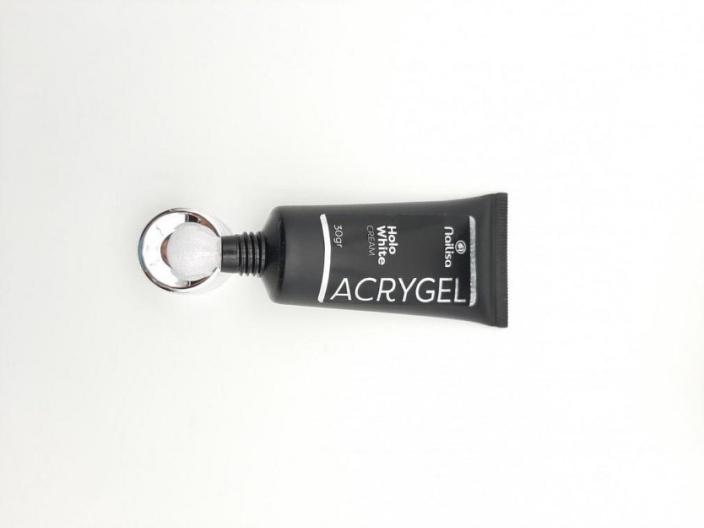 Acrygel Tube 30Gr - Holo White Cream