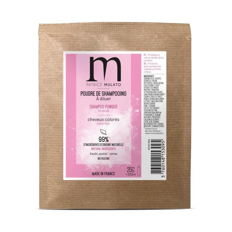 Poudre De Shampooing Cheveux Colorés Flow Air Patrice Mulato 25g