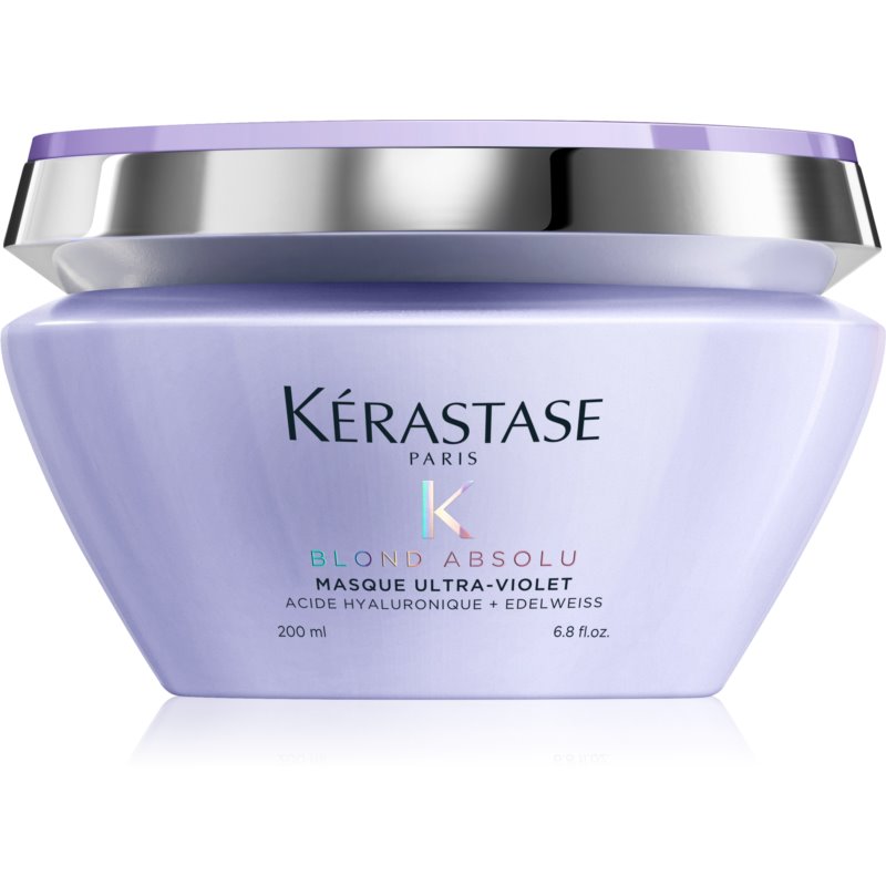 Blond Absolu Masque Ultra-Violet Anti-Brass Blonde Perfecting Purple Masque Lightened Cool Blonde Hair