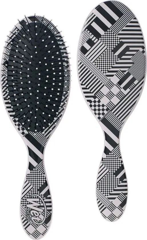  Original Brosse à cheveux démêlant - Carrés diagonaux IntelliFlex - Noir/Blanc