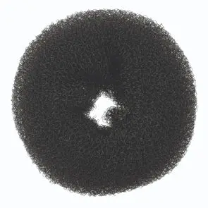 SIBEL Anneau à chignon en nylon noir 11cm