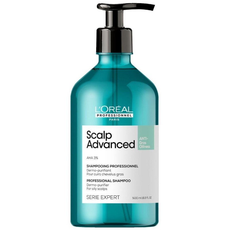 L'Oreal Scalp Advanced Dermo-Purifier Shampoo 500ml - for Oily Scalp