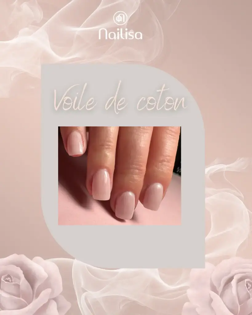 Vernis semi-permanent -Voile de Coton- Nailisa