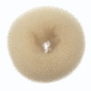  SIBEL Anneau à chignon en nylon blond 8cm