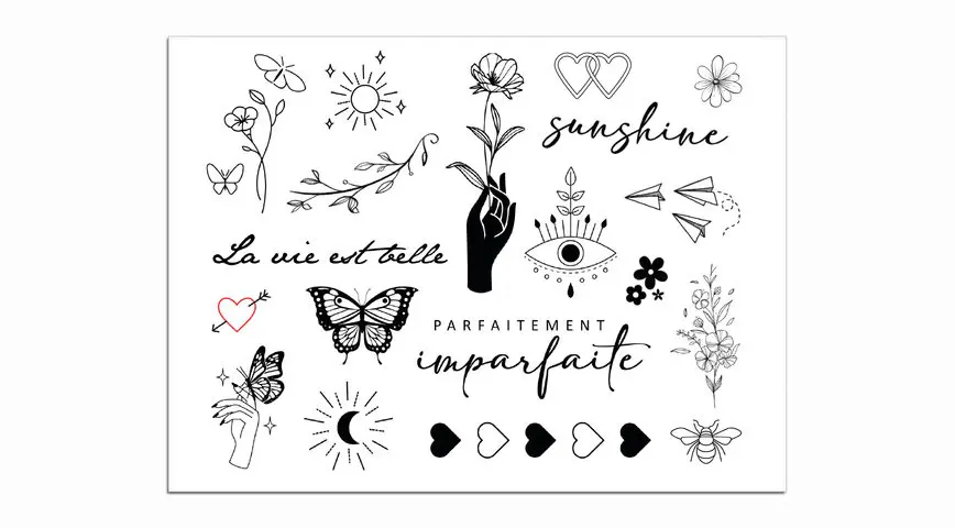 tatouages ephemères Sioou Mini Tendance 