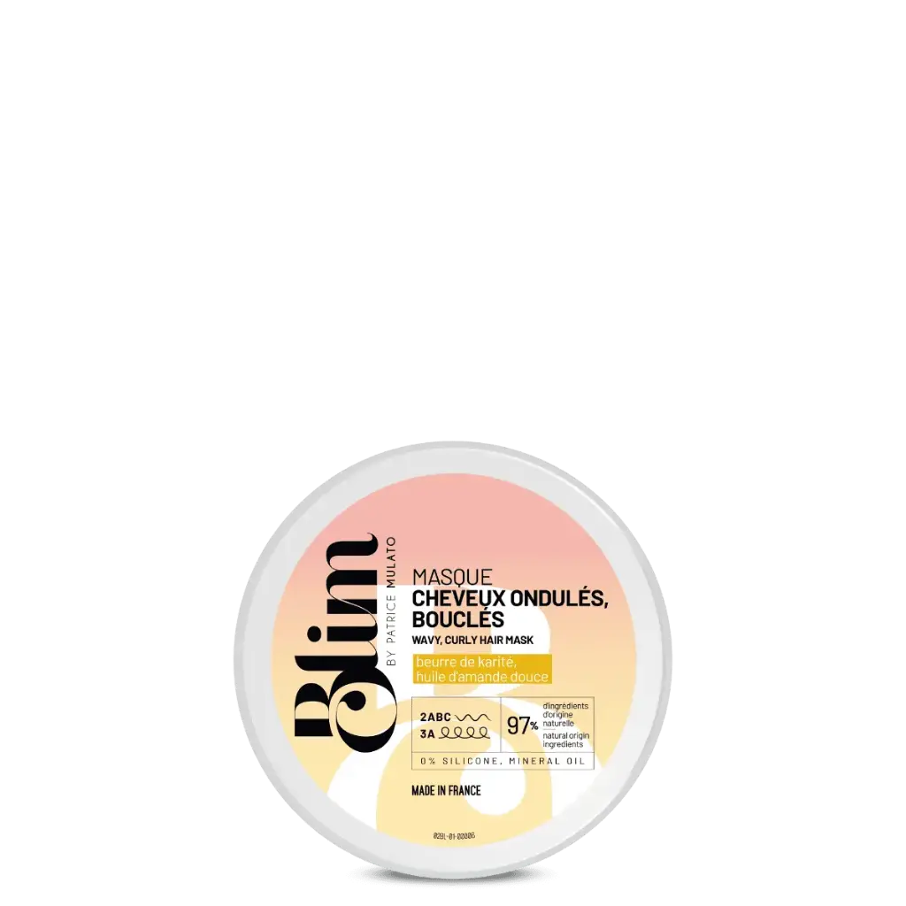 Masque cheveux ondulés, bouclés 2ABC – 3A mulato