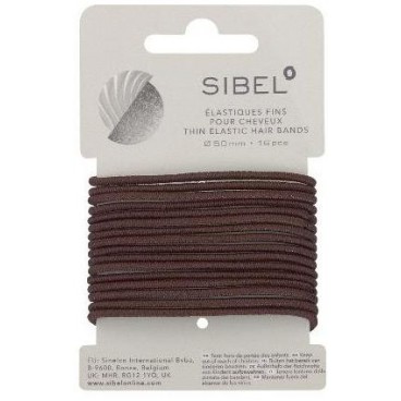 Élastiques Fins Bruns 16 PièCES Sibel