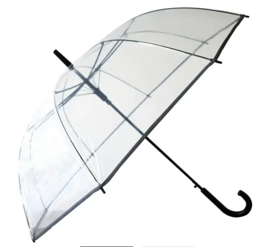Parapluie bâton de pluie automatique transparent