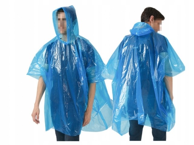 Le poncho de pluie jetable le moins cher