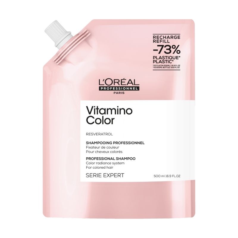 L'oreal Professionnel Vitamino Color Shampoo Refill Pack 500Ml in Clear
