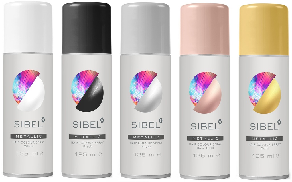 Spray Coloré Pour Cheveux Metallic (Blanc)
