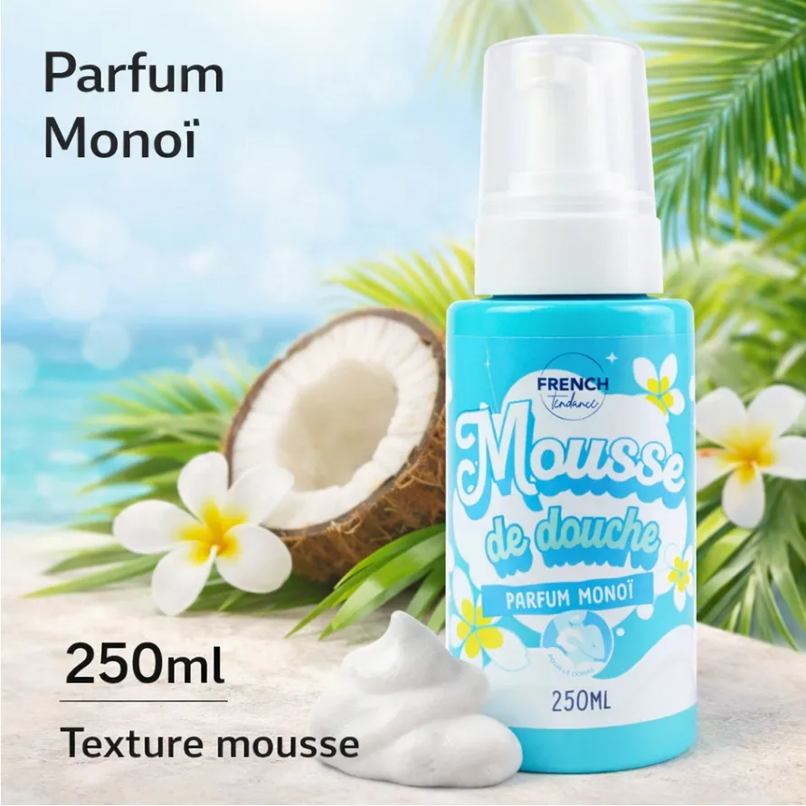 Mousse de douche 250ml - Senteur Monoi frenchtendance