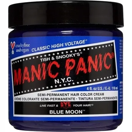 Manic Panic Teinture pour cheveux Coloration semi-permanente 118ml - Blue Moon