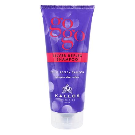 Kallos Gogo Silver Reflex Shampoo for Bleached and Blond Hair for Yellow Tones Neutralization 200 Ml