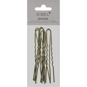 SIBEL Suzon Épingles Métal Courb. Ondulé Blond 82mm 8pcs