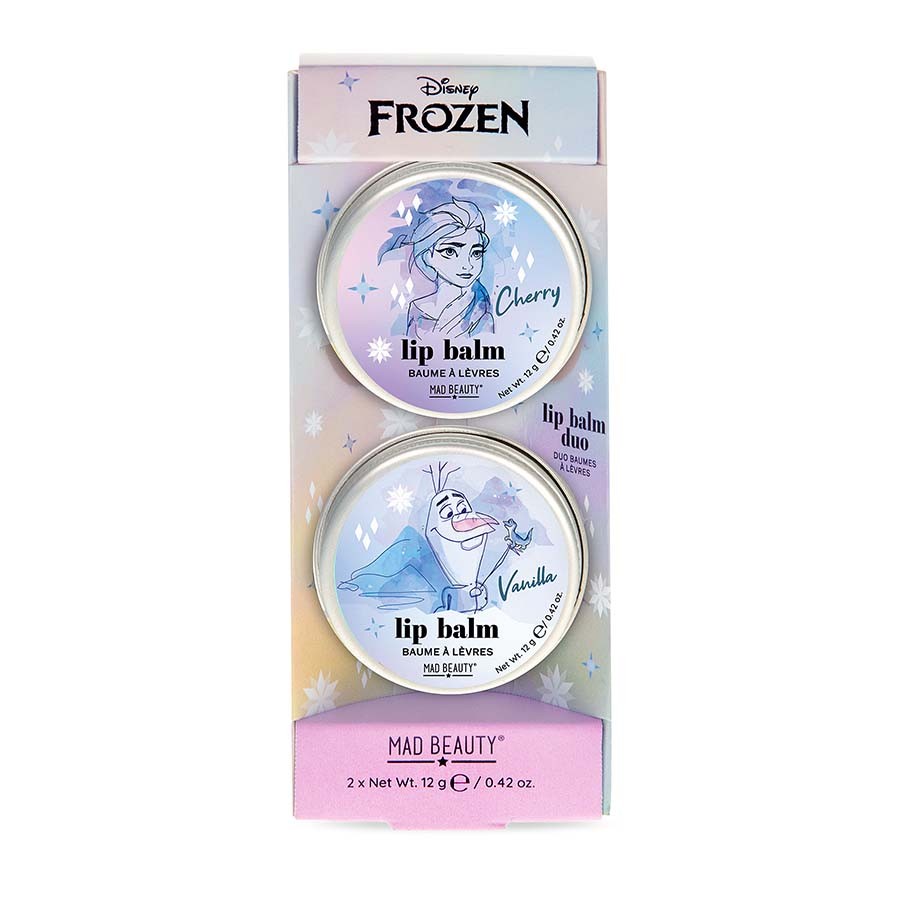 Mad Beauty Frozen Nourishing and Moisturising Lip Balm Double avec Arome Cerise et Vanille 2x12 G
