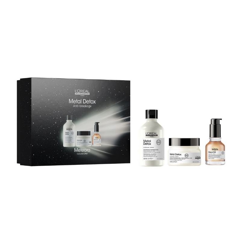Coffret Trio Metal Detox Cheveux Sensibles Et Cassants L'oréal Professionnel
