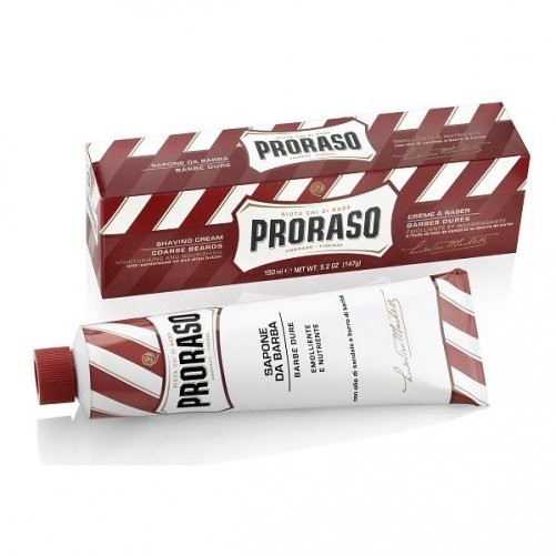 [ga] Creme A Raser Proraso, Barbe Dure Ligne Rouge