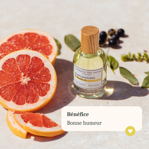 [EDN] Pamplemousse & Basilic Eau De Parfum Bien-être Aux Huiles Essentielles esssence des notes