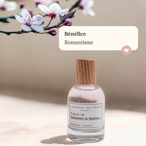 [EDN] Fleur De Cerisier & Santal Eau De Parfum Bien-être Aux Huiles Essentielles essence des notes