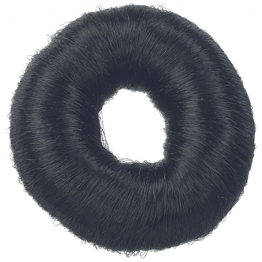 Bun Crépon Coton Noir Sibel 9cm