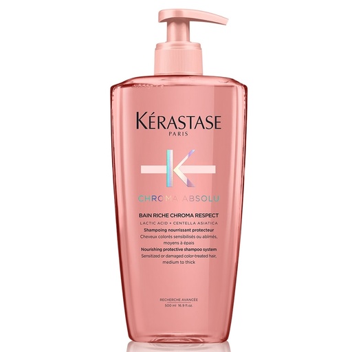 Kérastase Chroma Absolu Bain Riche Chroma Respect Nourishing Shampoo for Colour-treated Hair 500 Ml