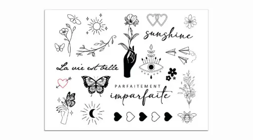 tatouages ephemères Sioou Mini Tendance 