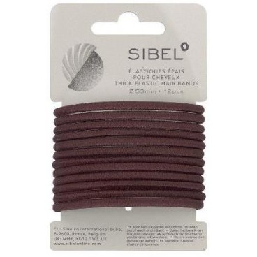 Élastiques épais Bruns 12 PièCES Sibel